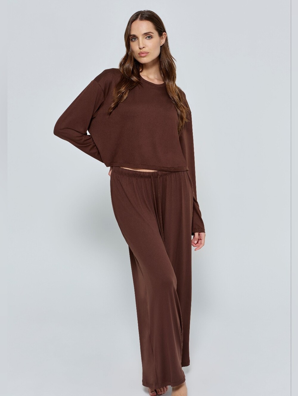NWT Bumpsuit "The Cloud" Lounge Set in Chocolate - 1x/2x